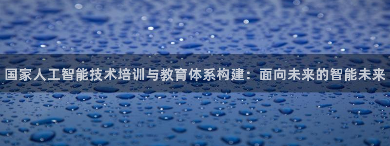 国家人工智能技术培训与教育体系构建：面向未来的智能未来