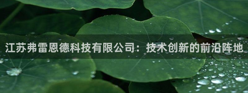 江苏弗雷恩德科技有限公司：技术创新的前沿阵地